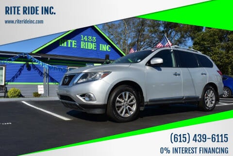 2016 Nissan Pathfinder for sale at RITE RIDE INC. in Murfreesboro TN