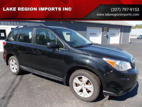 2016 Subaru Forester for sale at LAKE REGION IMPORTS INC in Westbrook ME