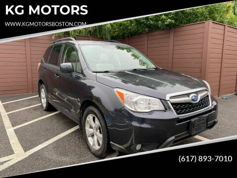 2014 Subaru Forester for sale at KG MOTORS in West Newton MA