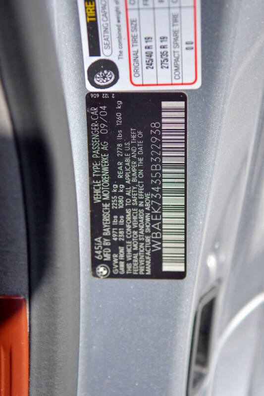 2005 BMW 6 Series 645Ci