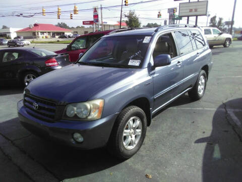 2002 Toyota Highlander for sale at Williamson's Auto Inc in Burlington NC