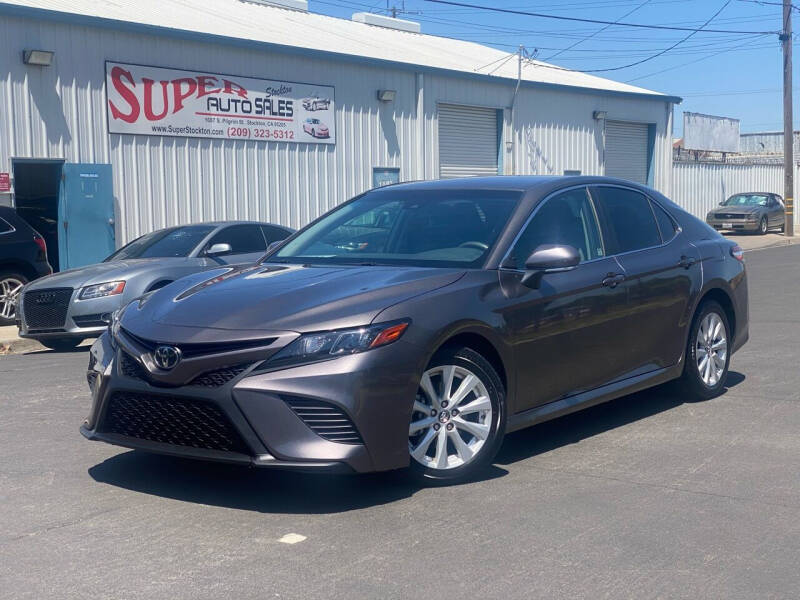 2018 Toyota Camry for sale at SUPER AUTO SALES STOCKTON in Stockton CA