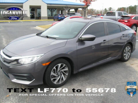 2016 Honda Civic for sale at Loganville Quick Lane and Tire Center in Loganville GA