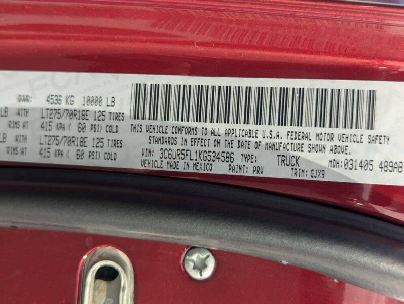 2019 RAM 2500 Laramie