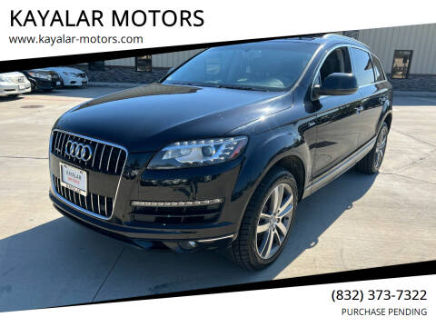 2015 Audi Q7 for sale at KAYALAR MOTORS in Houston TX