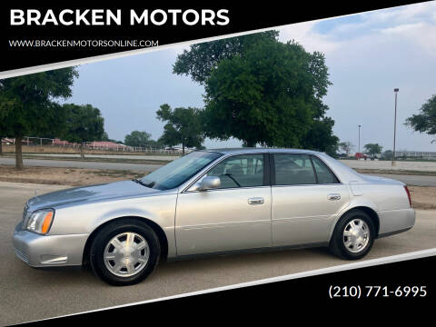 2003 Cadillac DeVille for sale at BRACKEN MOTORS in San Antonio TX