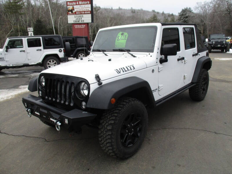 2015 Jeep Wrangler Unlimited for sale at Route 4 Motors INC in Epsom NH