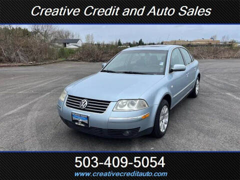 2003 Volkswagen Passat for sale at Creative Credit & Auto Sales in Salem OR