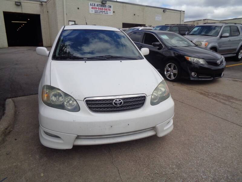 2006 Toyota Corolla for sale at ACH AutoHaus in Dallas TX
