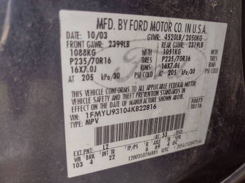 2004 Ford Escape XLT