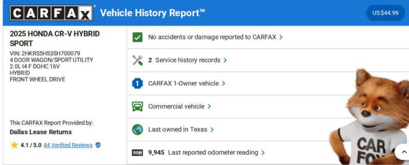 2025 Honda CR-V Hybrid Sport