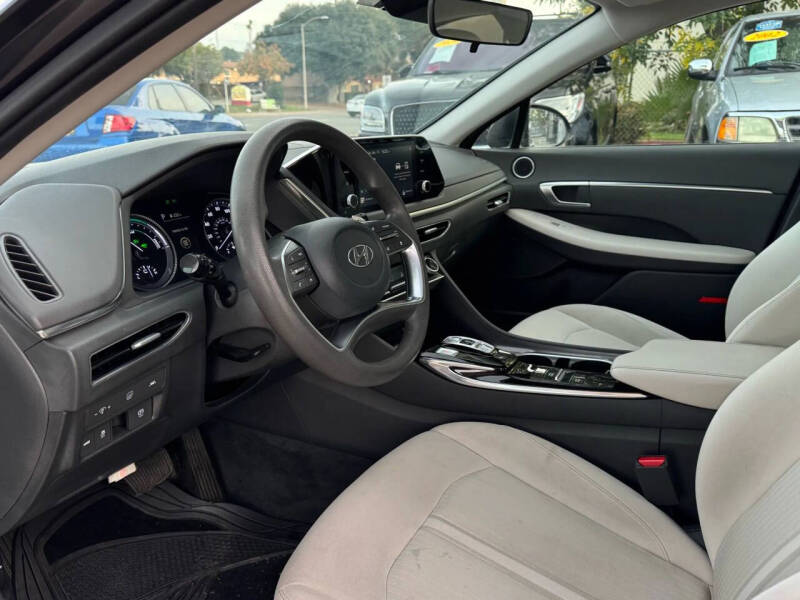 2021 Hyundai Sonata Hybrid Blue