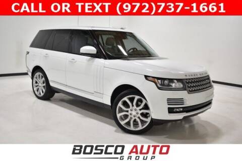 2014 Land Rover Range Rover for sale at Bosco Auto Group in Flower Mound TX