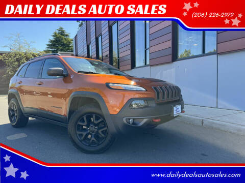 2015 Jeep Cherokee for sale at DAILY DEALS AUTO SALES in Seattle WA