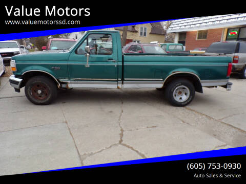 1996 Ford F-150 for sale at Value Motors in Watertown SD