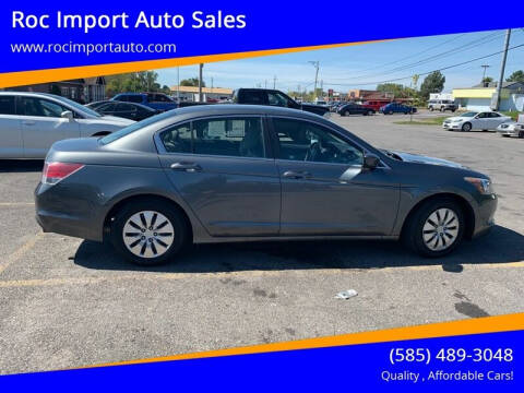 2010 Honda Accord for sale at Roc Import Auto Sales in Rochester NY