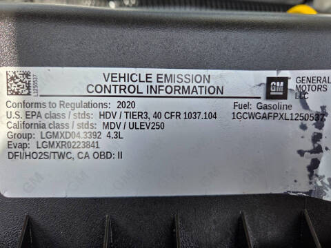 2020 Chevrolet Express 2500