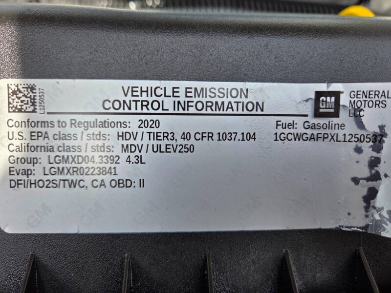 2020 Chevrolet Express 2500