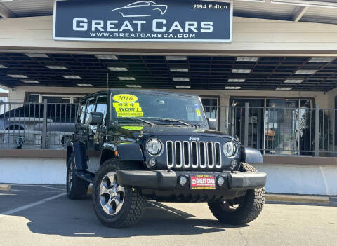 2016 Jeep Wrangler Unlimited for sale at Great Cars in Sacramento CA