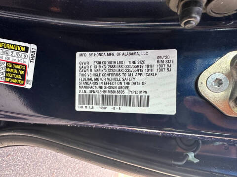 2021 Honda Odyssey Elite