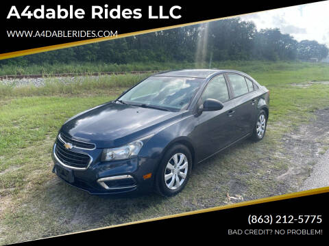 2015 Chevrolet Cruze for sale at A4dable Rides LLC in Haines City FL