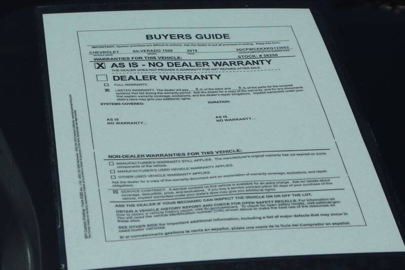 2019 Chevrolet Silverado 1500