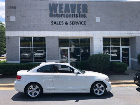 2012 BMW 1 Series for sale at Weaver Motorsports Inc in Cary NC