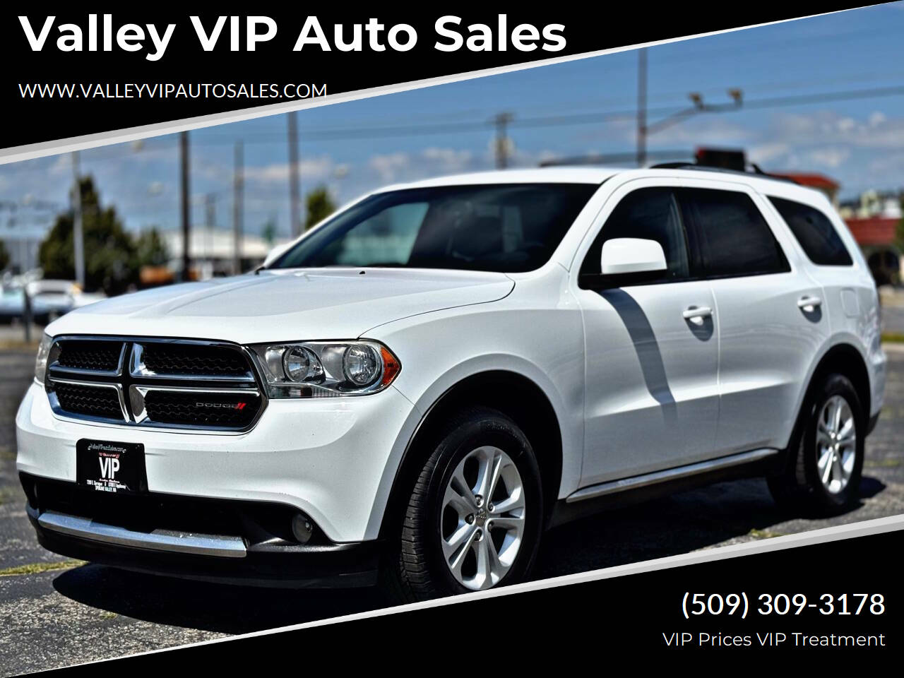 White 2013 Dodge Durango SXT AWD SXT 4dr SUV 1