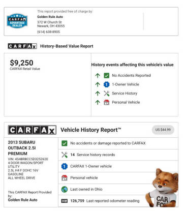 2013 Subaru Outback 2.5i Premium