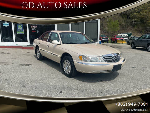1998 Lincoln Continental for sale at OD AUTO SALES in Pownal VT