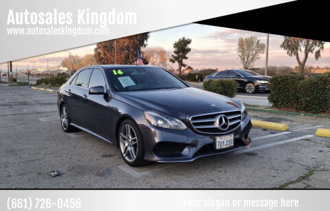2016 Mercedes-Benz E-Class for sale at Autosales Kingdom in Lancaster CA