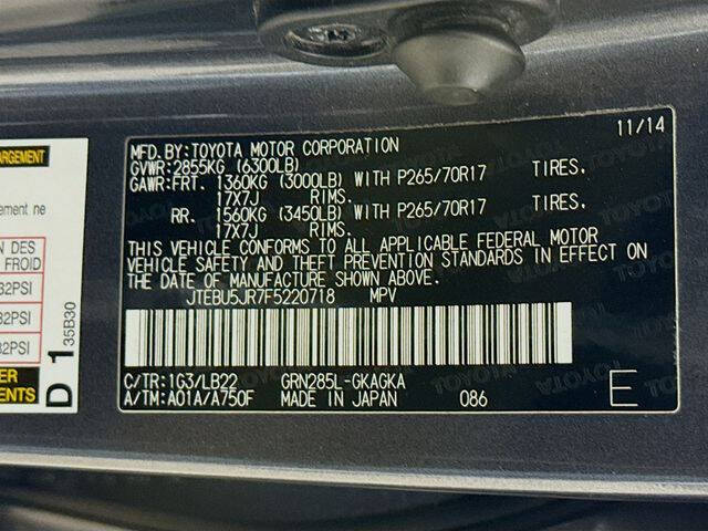 2015 Toyota 4Runner SR5