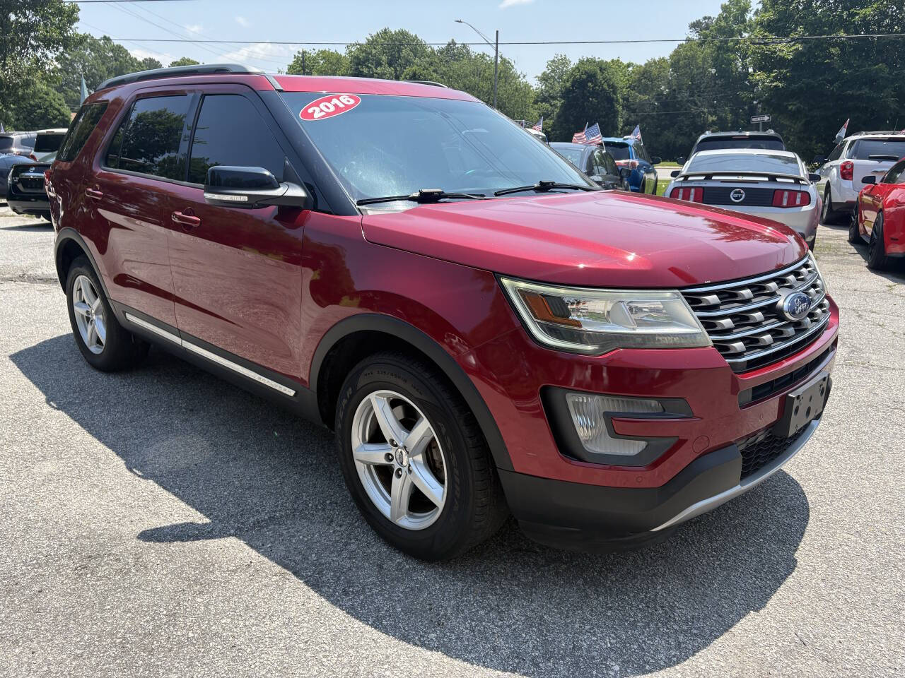 Red 2016 Ford Explorer XLT AWD XLT 4dr SUV 2