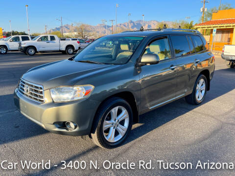 2008 Toyota Highlander for sale at CAR WORLD in Tucson AZ