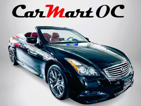 2013 Infiniti G37 Convertible for sale at CarMart OC in Costa Mesa CA