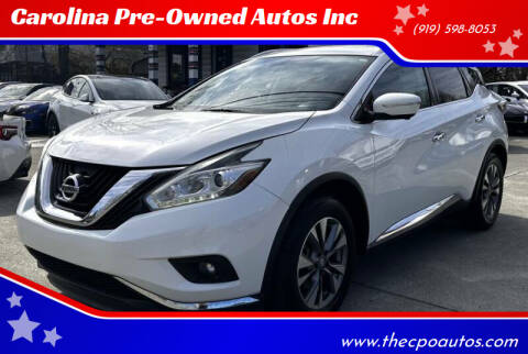 2015 Nissan Murano for sale at Carolina Pre-Owned Autos Inc in Durham NC