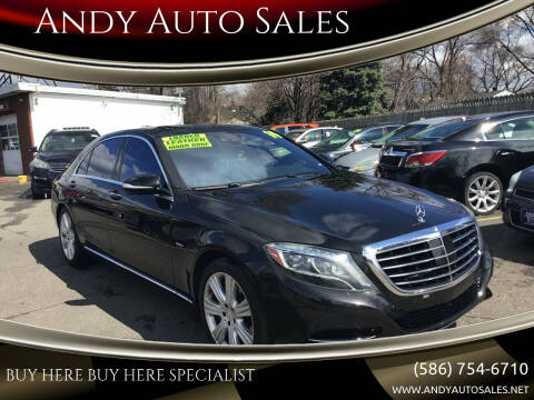 2014 Mercedes-Benz S-Class for sale at Andy Auto Sales in Warren MI