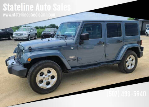2015 Jeep Wrangler Unlimited for sale at Stateline Auto Sales in Mabel MN