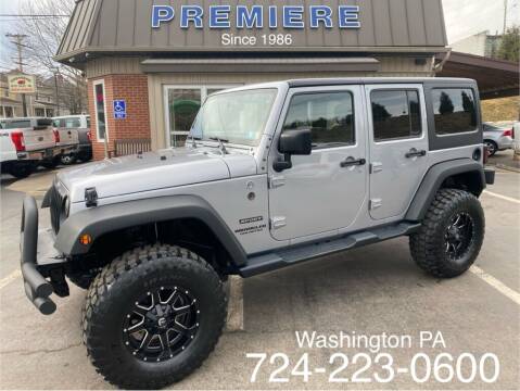2015 Jeep Wrangler Unlimited for sale at Premiere Auto Sales in Washington PA