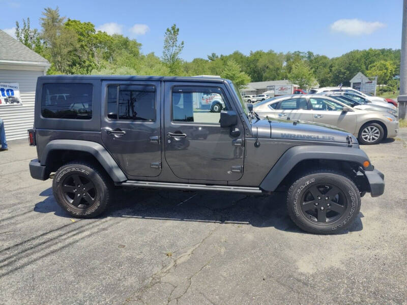 2016 Jeep Wrangler Unlimited for sale at Mikes Auto 2 in Dartmouth MA