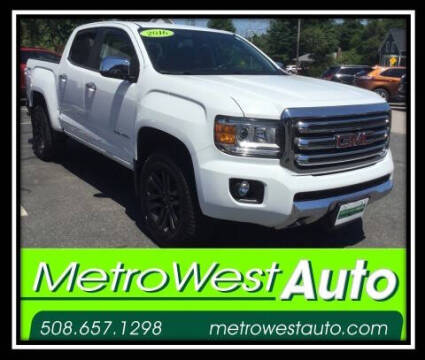 2016 GMC Canyon for sale at Metro West Auto in Bellingham MA