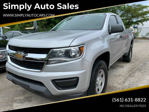 2020 Chevrolet Colorado for sale at Simply Auto Sales in Lake Park FL