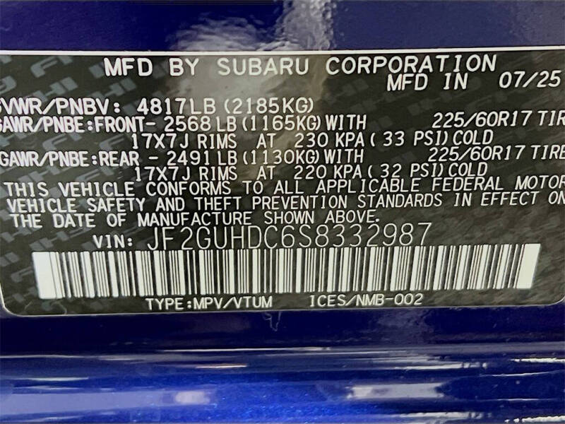 2025 Subaru Crosstrek Premium