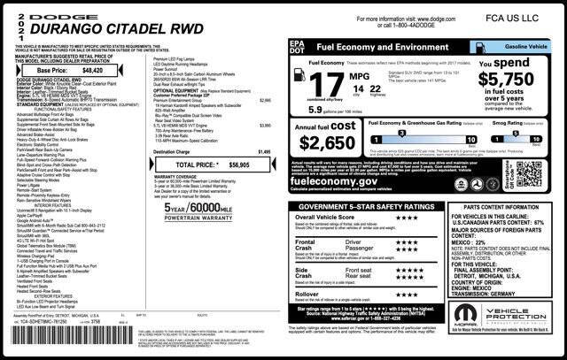 2021 Dodge Durango Citadel