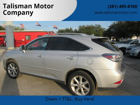 2011 Lexus RX 350 for sale at Talisman Motor Company in Houston TX