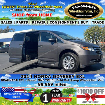 2014 Honda Odyssey for sale at Wheelchair Vans Inc in Laguna Hills CA