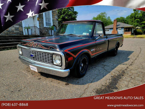 1972 Chevrolet C/K 10 Series for sale at GREAT MEADOWS AUTO SALES in Great Meadows NJ