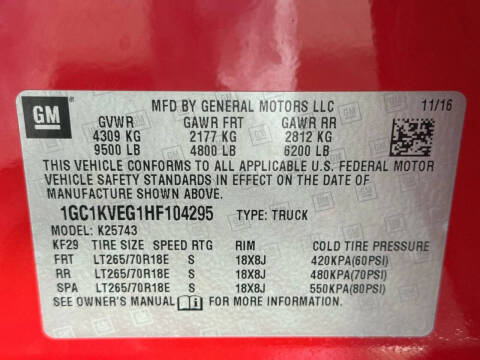 2017 Chevrolet Silverado 2500HD