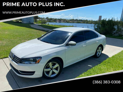 2013 Volkswagen Passat for sale at PRIME AUTO PLUS INC. in Daytona Beach FL