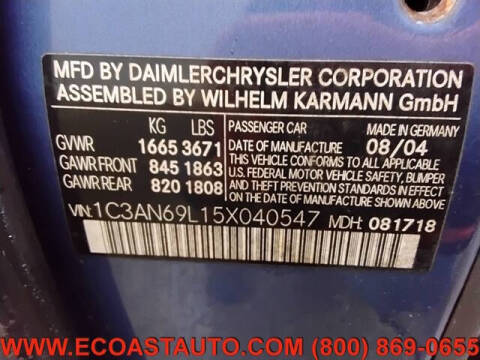 2005 Chrysler Crossfire Limited